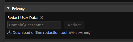 Privacy Redact User Data Download offline redaction tool for Windows only